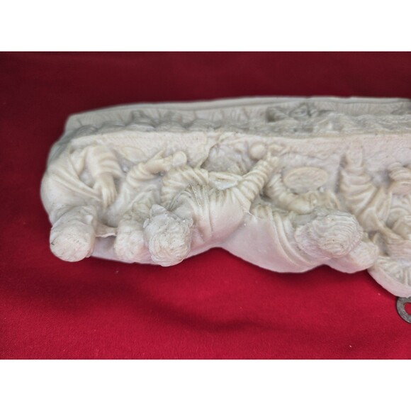 The Last Supper Jesus & Apostles 3D Wall Plaque Mexico HandMade Catholic 14'' - Picture 13 of 16